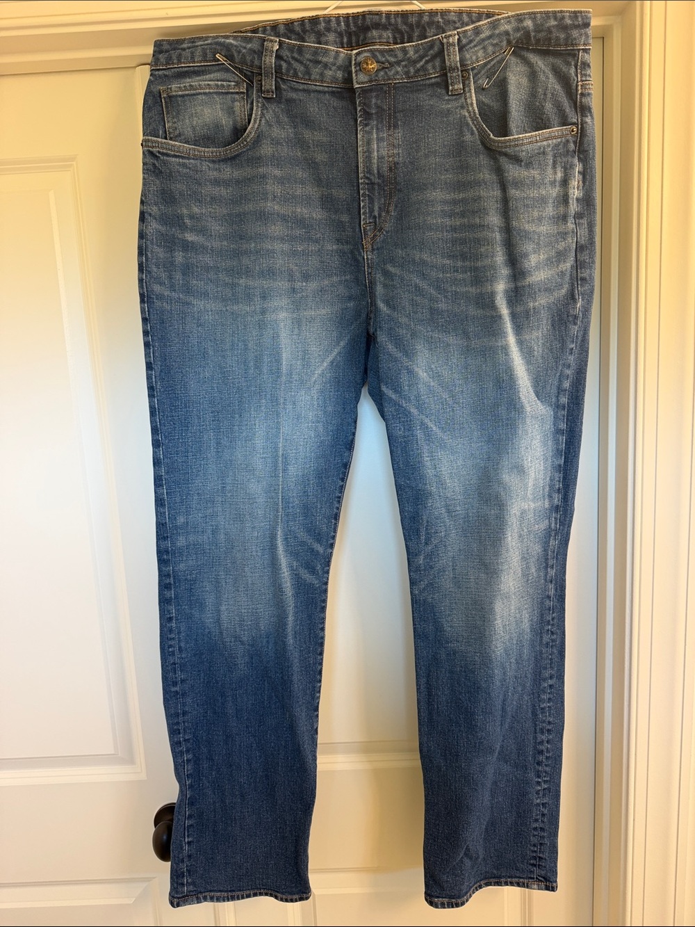 Buffalo David Bitton Men's Light Blue Straight Jeans